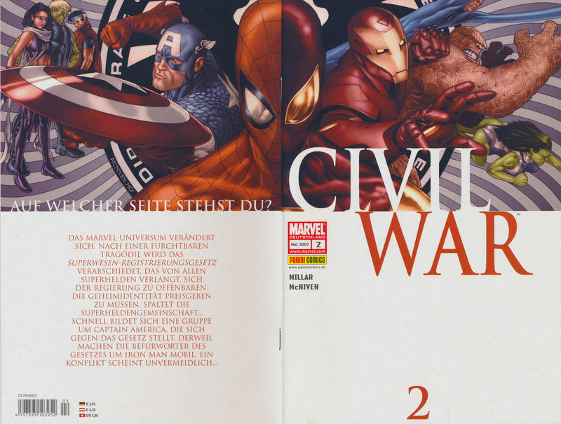 Cover for Civil War (Panini Deutschland, 2007 series) #2