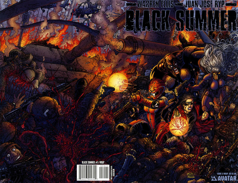 Cover for Black Summer (Avatar Press, 2007 series) #5 [Wrap]