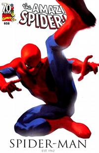 Cover Thumbnail for The Amazing Spider-Man (Marvel, 1999 series) #608 [70 Years of Marvel - Marko Djurdjević Cover]