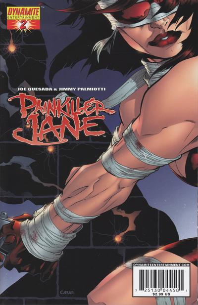 Cover for Painkiller Jane (Dynamite Entertainment, 2006 series) #2 [Joe Quesada Cover]