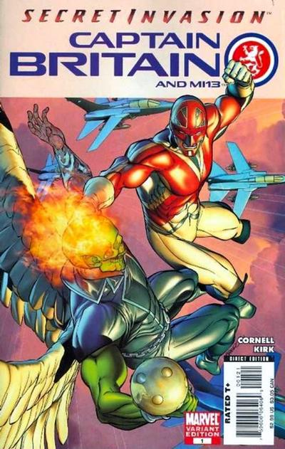 Cover for Captain Britain and MI: 13 (Marvel, 2008 series) #1 [Variant Edition]