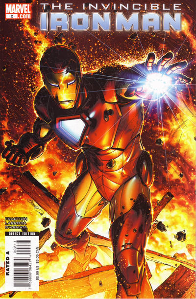 Cover for Invincible Iron Man (Marvel, 2008 series) #2 [Brandon Peterson Variant Cover]