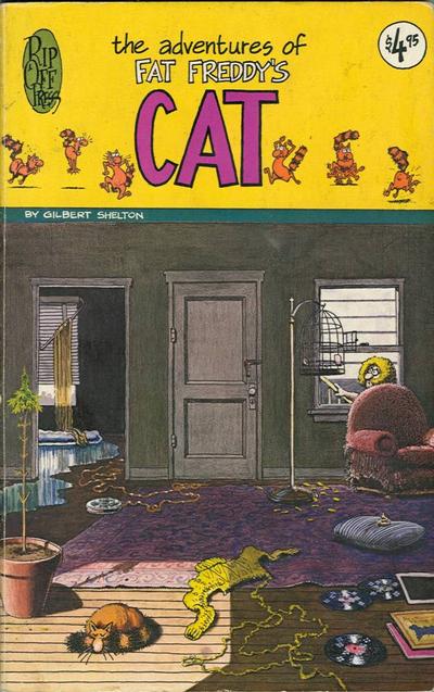 Cover for The Adventures of Fat Freddy's Cat (Rip Off Press, 1977 series) #[nn] [4.95 USD 2nd print]