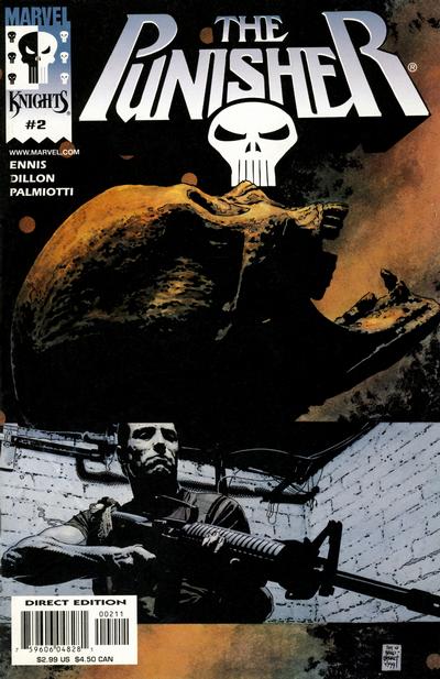 Cover for The Punisher (Marvel, 2000 series) #2 [Cover A - Tim Bradstreet]
