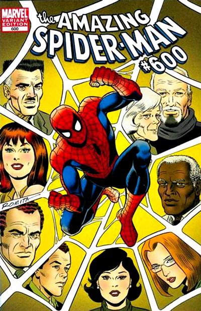 Cover for The Amazing Spider-Man (Marvel, 1999 series) #600 [Variant Edition - John Romita Sr. Cover]