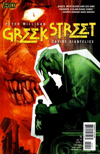 Cover for Greek Street (DC, 2009 series) #10