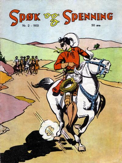 Cover for Spøk og Spenning (Oddvar Larsen; Odvar Lamer, 1950 series) #2/1951