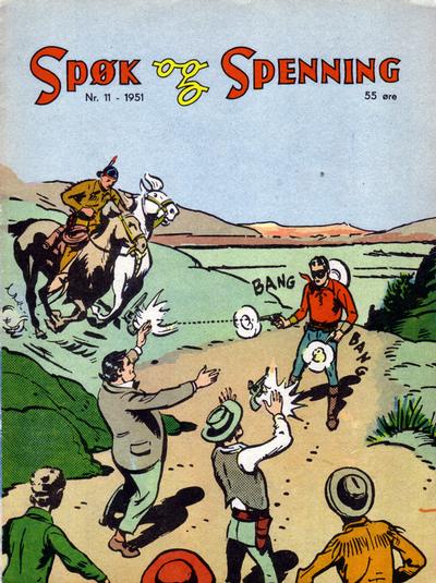 Cover for Spøk og Spenning (Oddvar Larsen; Odvar Lamer, 1950 series) #11/1951