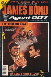 Cover Thumbnail for James Bond (Semic, 1965 series) #10/1987