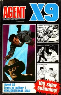 Cover Thumbnail for Agent X9 (Semic, 1971 series) #1/1972