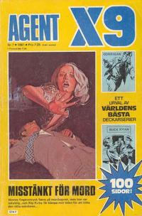 Cover Thumbnail for Agent X9 (Semic, 1971 series) #7/1981