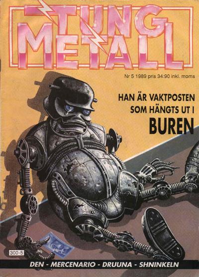 Cover for Tung metall (Epix, 1986 series) #5/1989 [38]