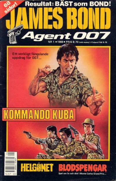 Cover for James Bond (Semic, 1965 series) #1/1988