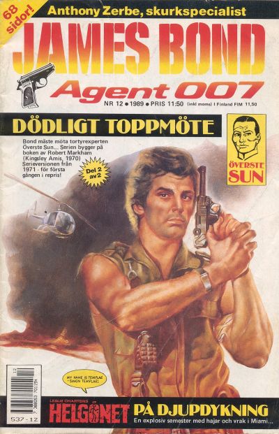 Cover for James Bond (Semic, 1965 series) #12/1989