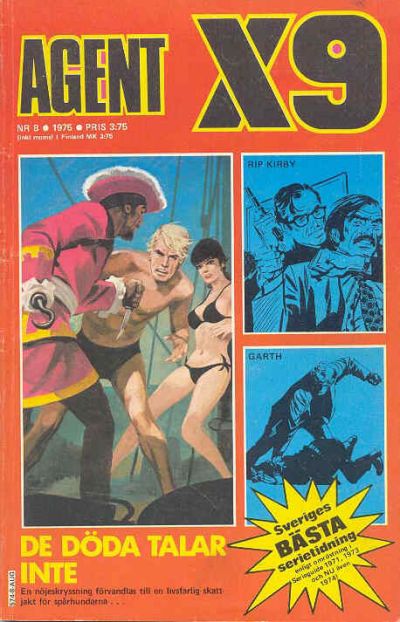 Cover for Agent X9 (Semic, 1971 series) #8/1975