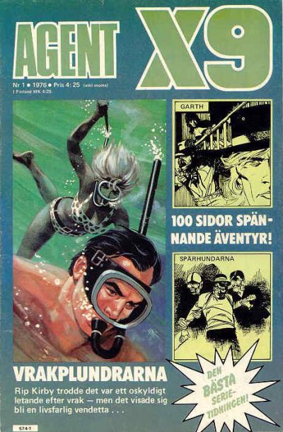 Cover for Agent X9 (Semic, 1971 series) #1/1976