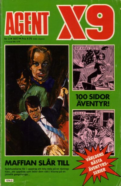 Cover for Agent X9 (Semic, 1971 series) #3/1977