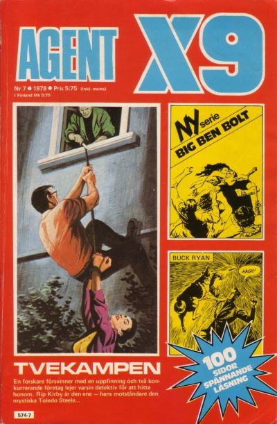Cover for Agent X9 (Semic, 1971 series) #7/1978