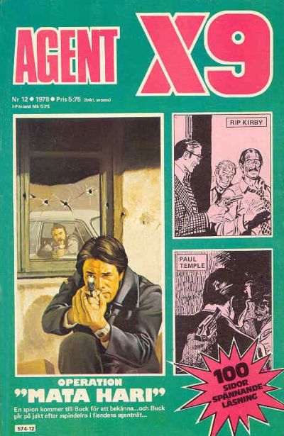 Cover for Agent X9 (Semic, 1971 series) #12/1978