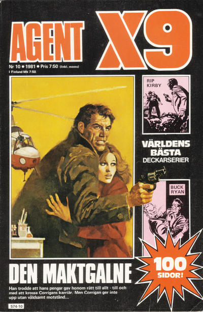 Cover for Agent X9 (Semic, 1971 series) #10/1981
