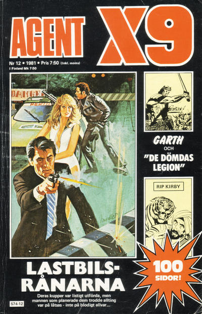 Cover for Agent X9 (Semic, 1971 series) #12/1981