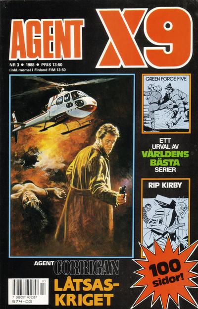 Cover for Agent X9 (Semic, 1971 series) #3/1988