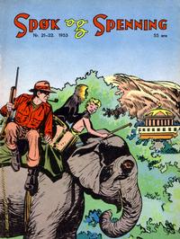 Cover for Spøk og Spenning (Oddvar Larsen; Odvar Lamer, 1950 series) #21-22/1953
