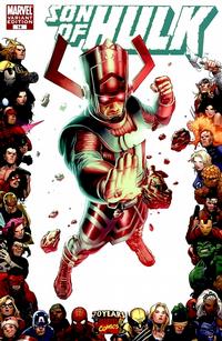 Cover Thumbnail for Son of Hulk (Marvel, 2009 series) #14 [Marvel 70th Anniversary Border]