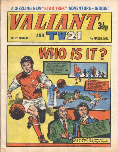 Cover for Valiant and TV21 (IPC, 1971 series) #4th March 1972