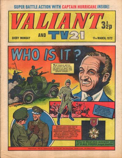 Cover for Valiant and TV21 (IPC, 1971 series) #11th March 1972