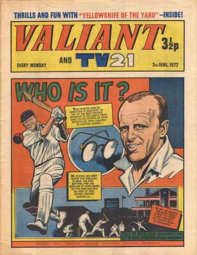 Cover for Valiant and TV21 (IPC, 1971 series) #3rd June 1972