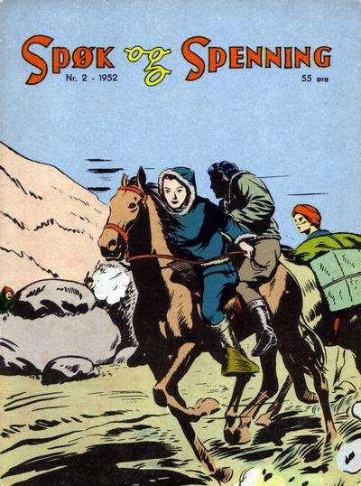Cover for Spøk og Spenning (Oddvar Larsen; Odvar Lamer, 1950 series) #2/1952