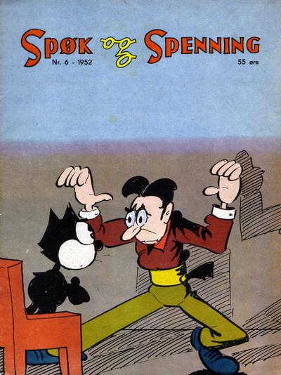 Cover for Spøk og Spenning (Oddvar Larsen; Odvar Lamer, 1950 series) #6/1952