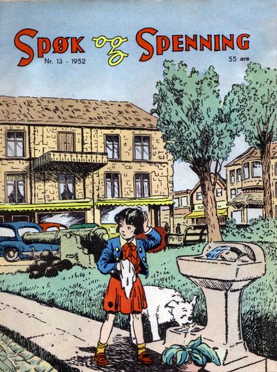 Cover for Spøk og Spenning (Oddvar Larsen; Odvar Lamer, 1950 series) #13/1952