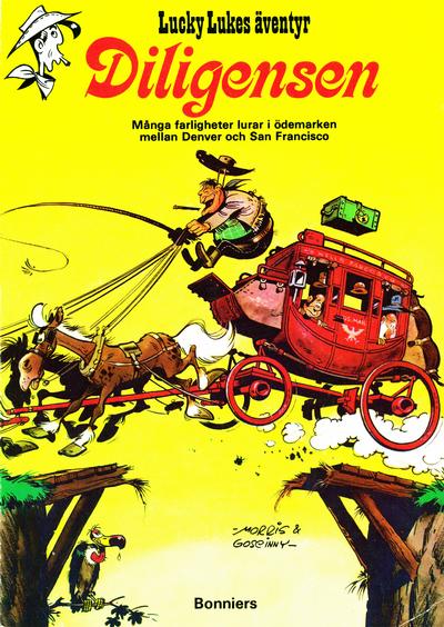 Cover for Lucky Lukes äventyr / Lucky Luke klassiker (Bonniers, 1971 series) #[1] - Diligensen