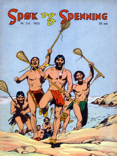Cover for Spøk og Spenning (Oddvar Larsen; Odvar Lamer, 1950 series) #5-6/1953
