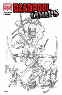 Cover Thumbnail for Deadpool Corps (Marvel, 2010 series) #1 [McGuinness Sketch Variant]