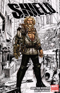 Cover for S.H.I.E.L.D. (Marvel, 2010 series) #1 [White Background Variant Edition]