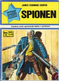 Cover Thumbnail for Stjerneklassiker (Illustrerte Klassikere / Williams Forlag, 1969 series) #25 - Spionen