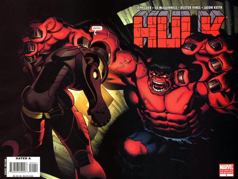 Cover for Hulk (Marvel, 2008 series) #2 [Second Printing]