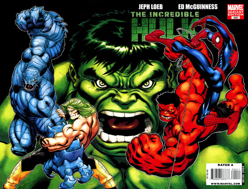 Cover for Incredible Hulk (Marvel, 2009 series) #600 [Variant Edition - Ed McGuinness]