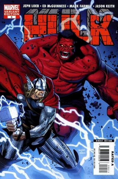 Cover for Hulk (Marvel, 2008 series) #5 [Variant Edition]
