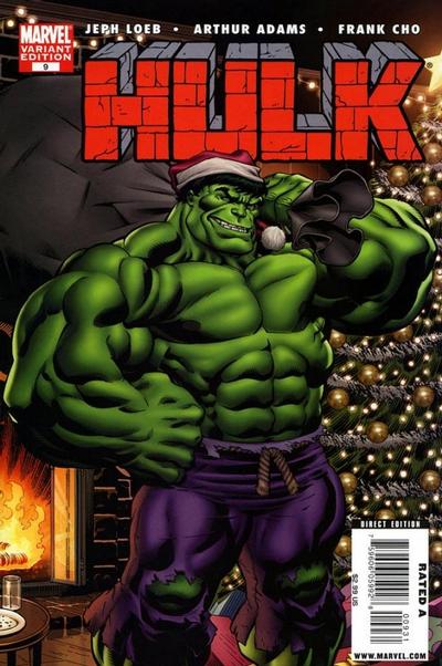 Cover for Hulk (Marvel, 2008 series) #9 [Limited Edition Ed McGuinness Green Hulk Cover]
