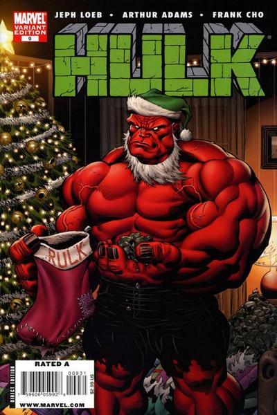 Cover for Hulk (Marvel, 2008 series) #9 [Limited Edition Ed McGuinness Red Hulk Cover]