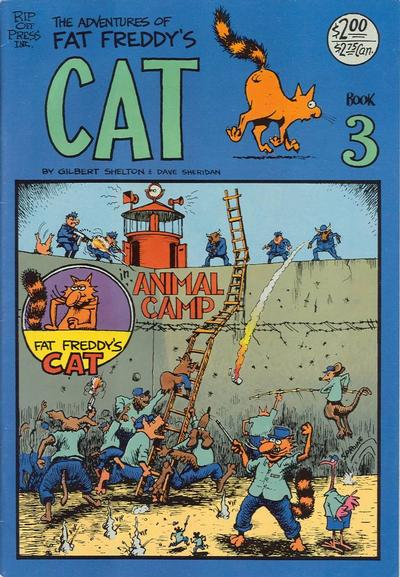 Cover for Fat Freddy's Cat (Rip Off Press, 1977 series) #3 [Revised Fifth Printing]