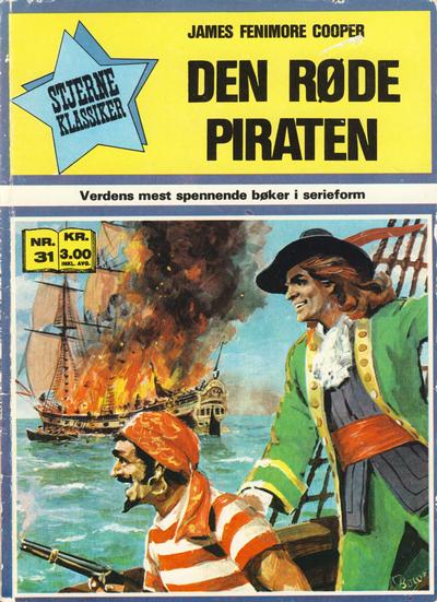 Cover for Stjerneklassiker (Illustrerte Klassikere / Williams Forlag, 1969 series) #31 - Den røde piraten