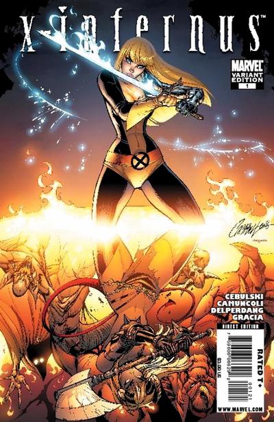 Cover for X-Infernus (Marvel, 2009 series) #1 [Magik Variant Cover]