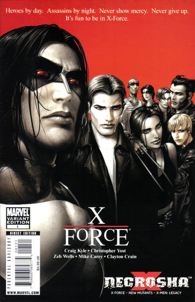 Cover for X Necrosha (Marvel, 2009 series) #1 [Cover B - Variant Cover]