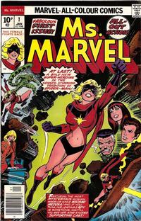 Cover for Ms. Marvel (Marvel, 1977 series) #1 [British]