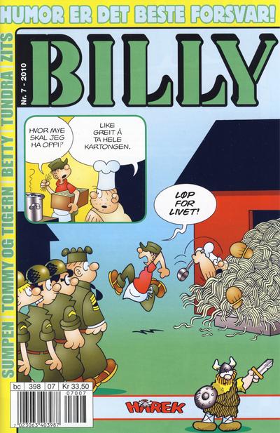 Cover for Billy (Hjemmet / Egmont, 1998 series) #7/2010